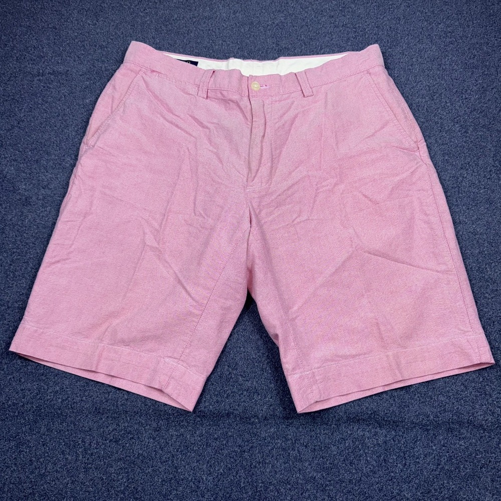 Polo Ralph Lauren Mens Pink Shorts Size 33 Basic Staple Capsule Vacation Summer